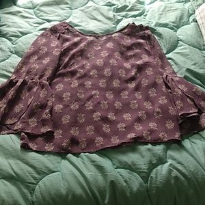 Purple flower shirt